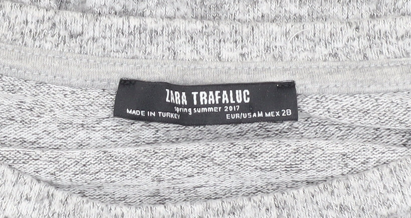Zara Women’s Grey Basic Knit Top, Size M
