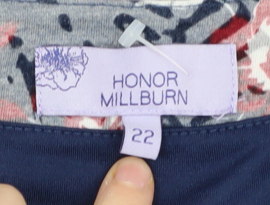 Honor Millburn Women's Floral Blouse, Size 22, Multicoloured