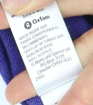 Marks & Spencer Women's Purple A-Line Dress - Size 12
