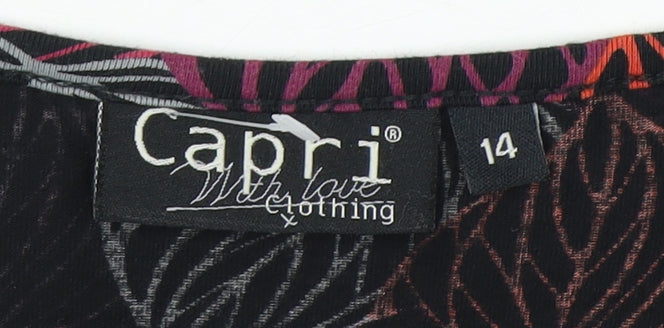 Capri Women's Multicoloured Floral Dress Size 14