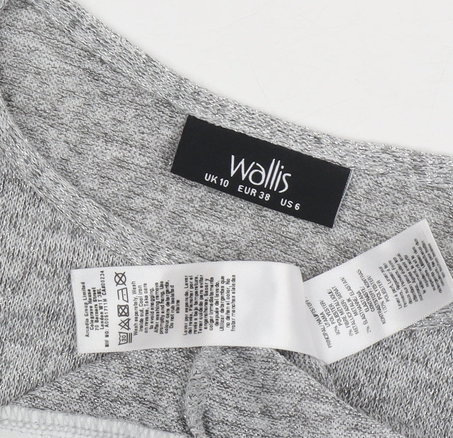 Wallis Women's Grey Tunic Jumper Size 10