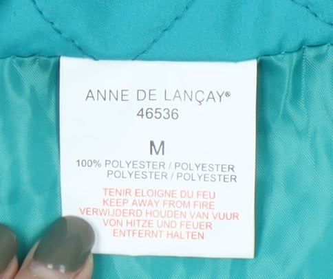 Anne De Lançay Women's Blue Quilted Waistcoat M