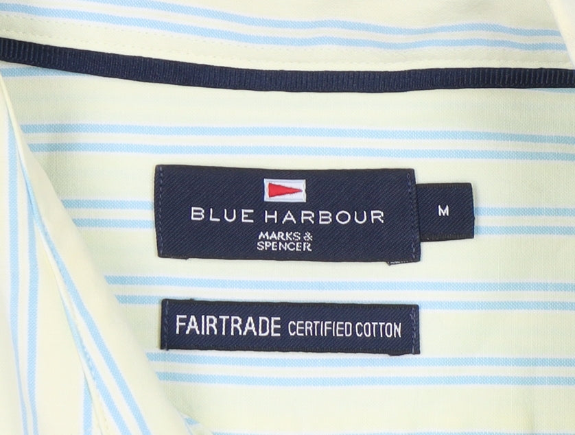 Marks & Spencer Men's Multicoloured Striped Shirt M