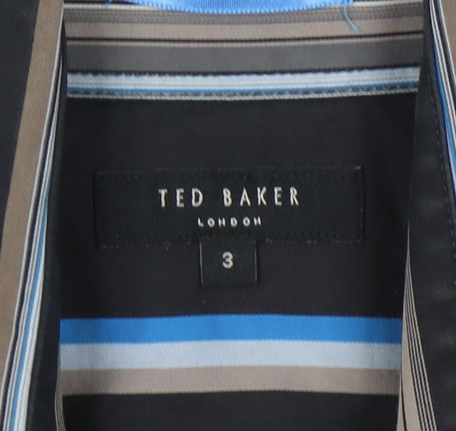 Ted Baker Men's Multicoloured Striped Shirt, Size M, Button-Up