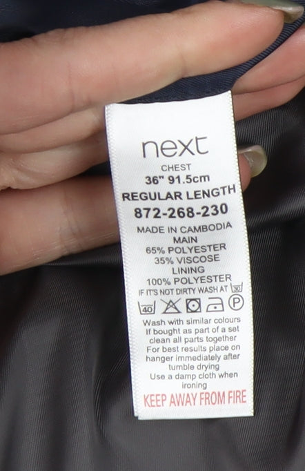 Next Men's Blue Blazer 36 Regular Jacket