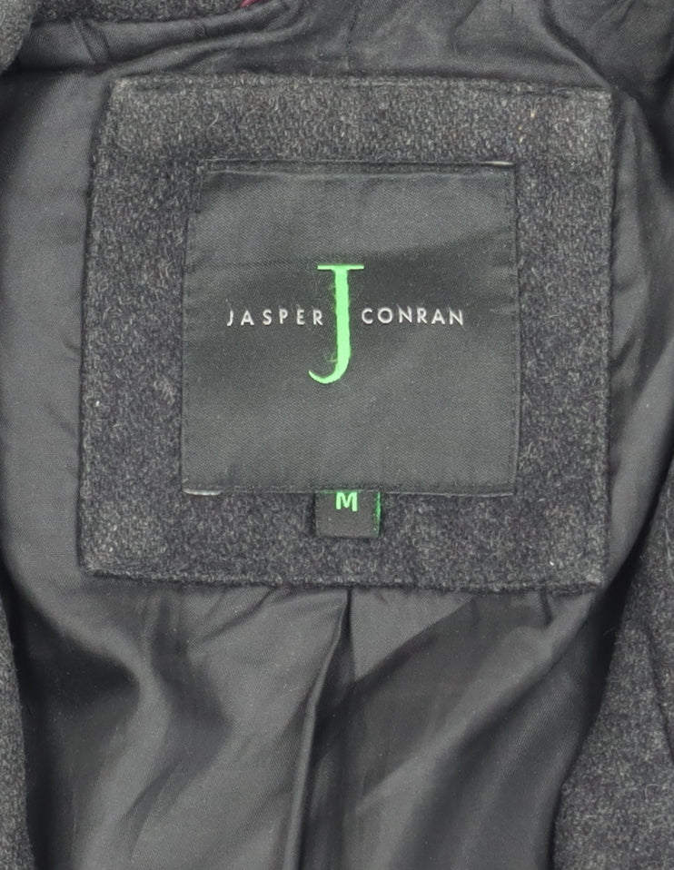 Jasper Conran Black Pea Coat for Men, Size M, Wool
