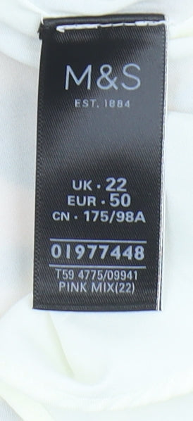 Marks & Spencer Women's Multicoloured Skirt Size 22