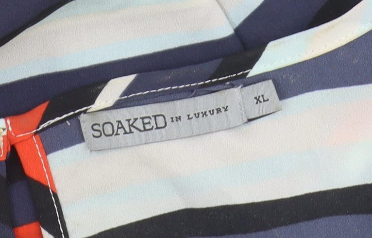 Soaked In Luxury Women's Multicoloured Striped Tank XL