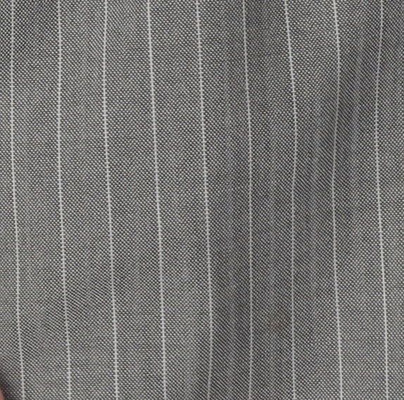 Charlton Gray Men's Grey Striped Blazer 46S Jacket