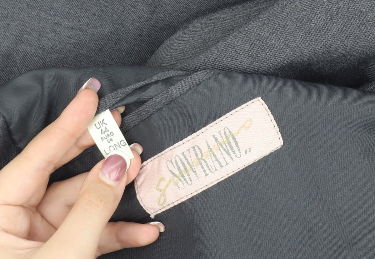 Sovrano Men's Grey Blazer, 44 Long, Formal, Excellent