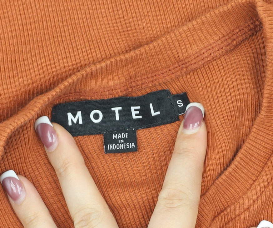 Motel Women’s Orange Tank Top Size S
