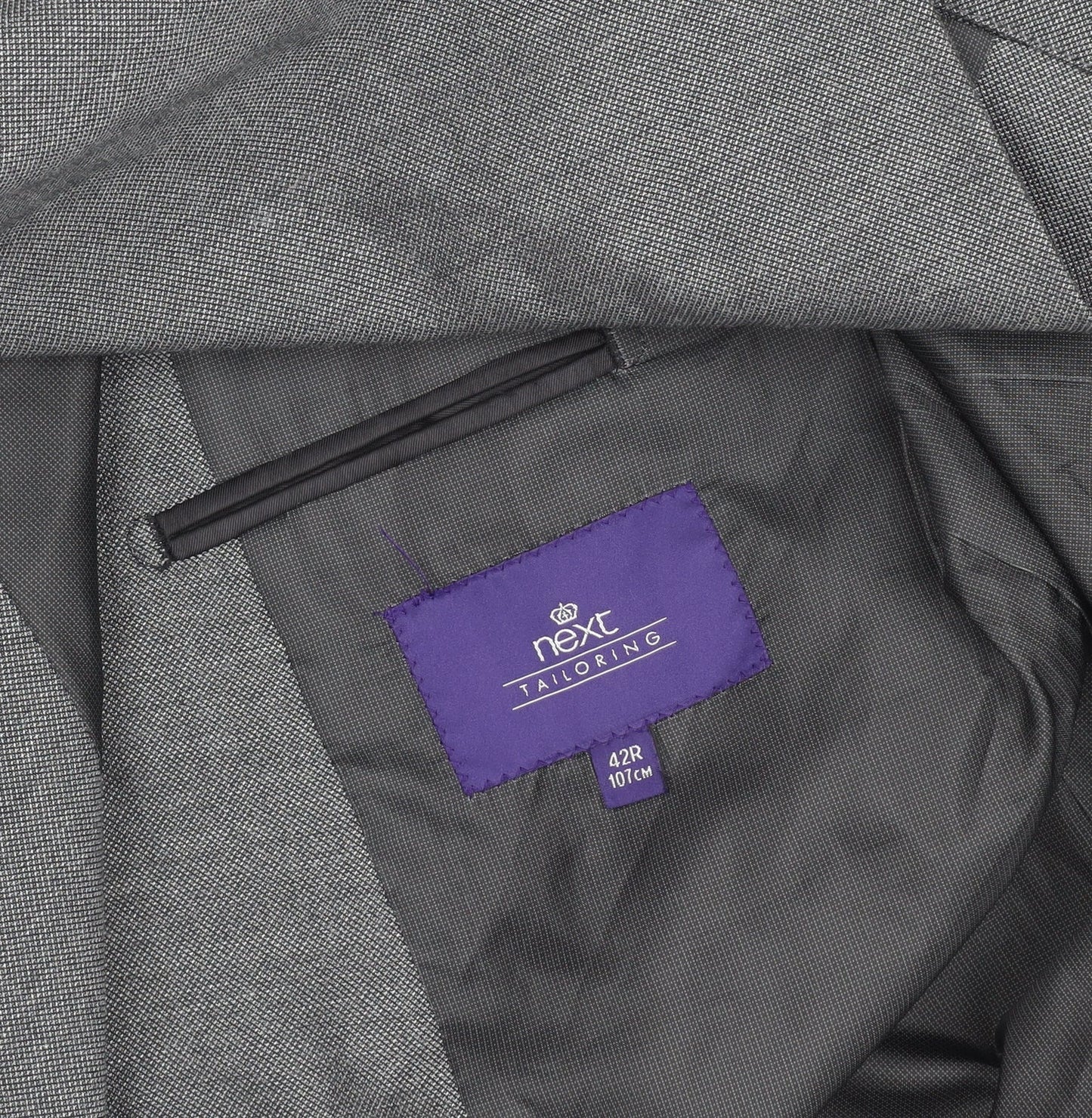 Next Men's Grey Classic Blazer, Size 42 Regular