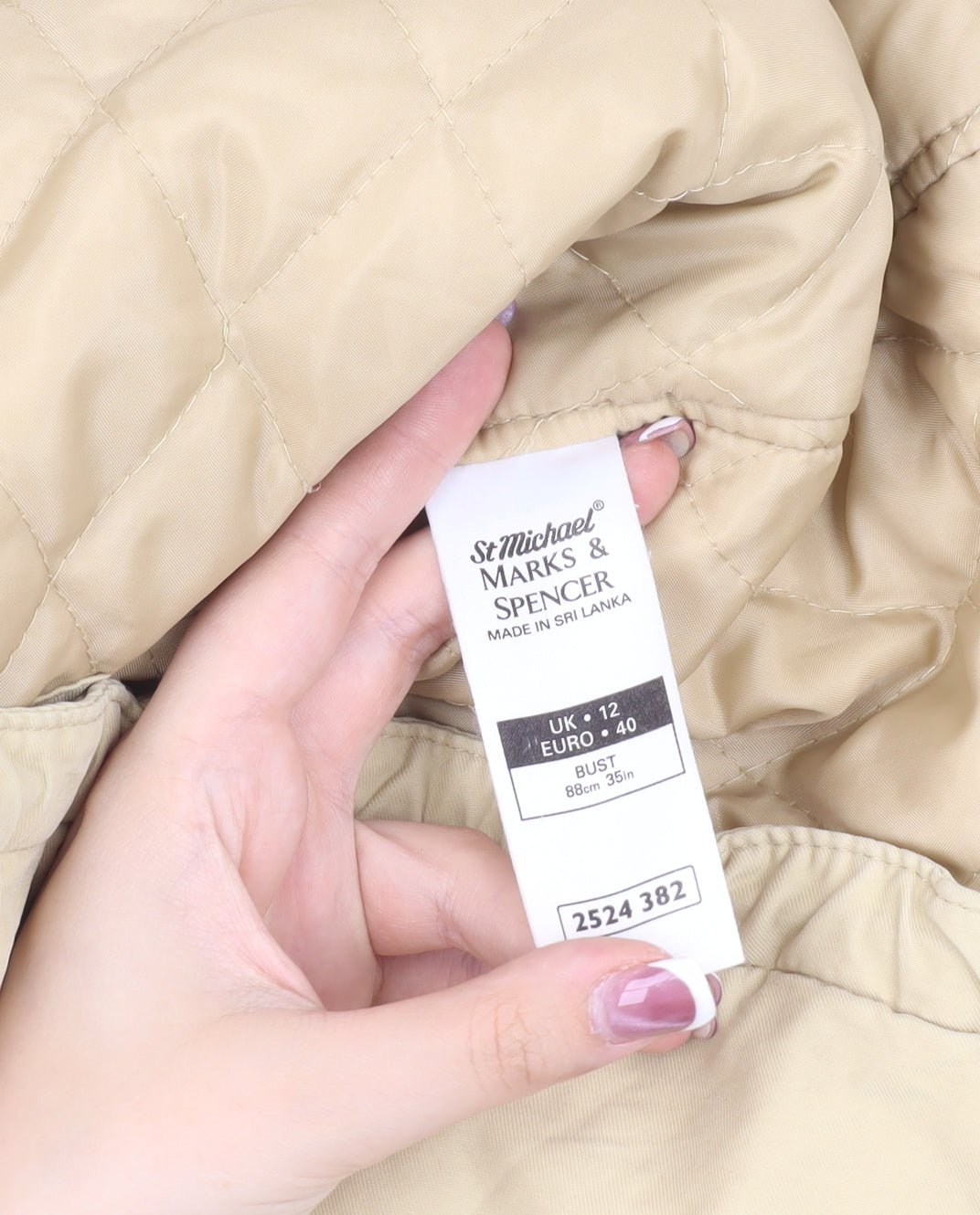 Marks & Spencer Beige Women's Parka Jacket Size 12