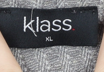 Klass Women's Grey Roll Neck Pullover Jumper XL