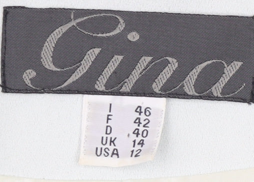 Gina Women's White Suit Jacket, Size 14