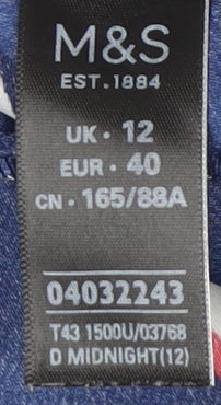 Marks & Spencer Women's Blue Striped Tunic, Size 12