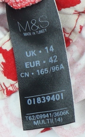 Marks & Spencer Women's Multicoloured Geometric Top