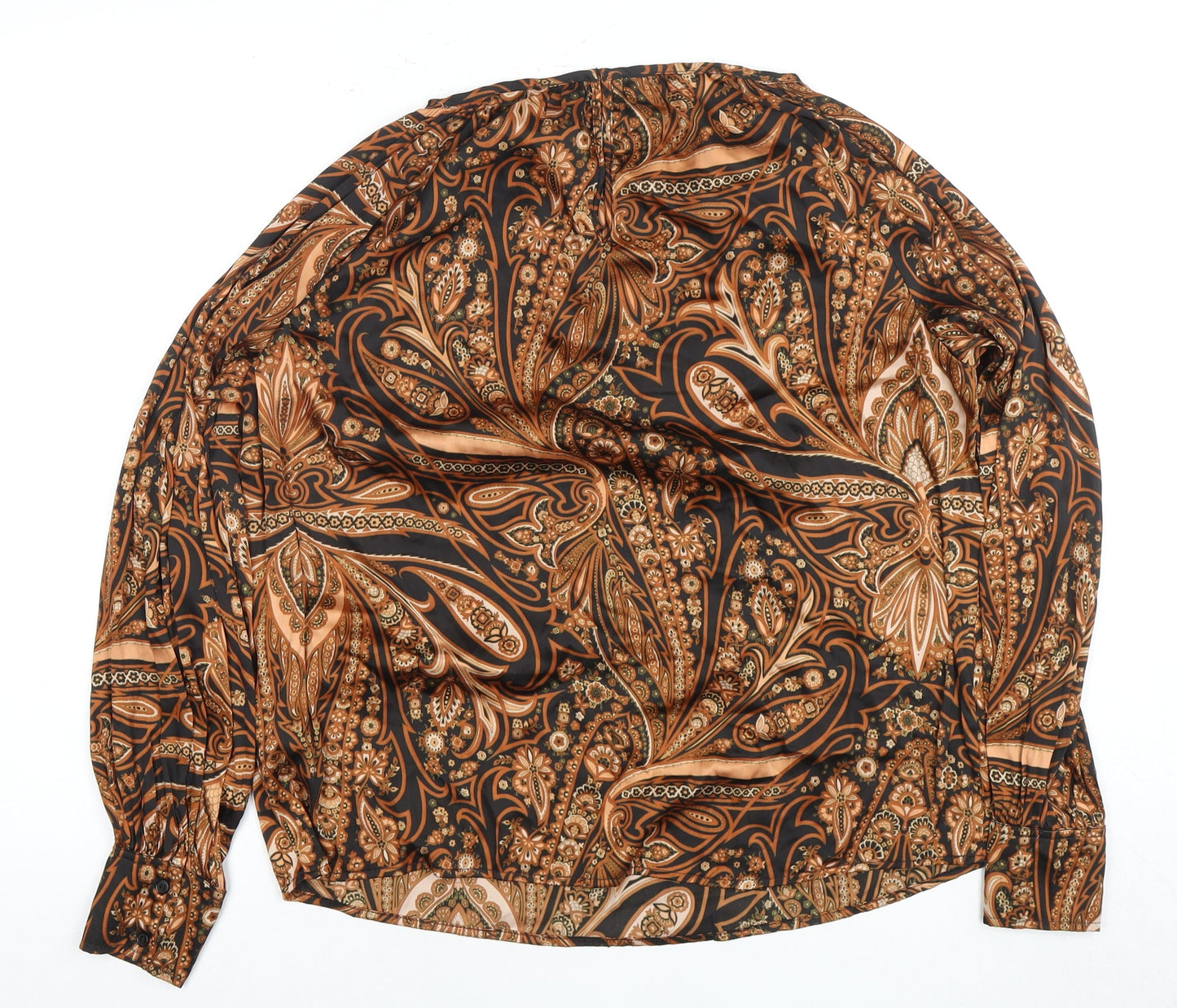 H&M Women’s Multicoloured Paisley Blouse Size 10