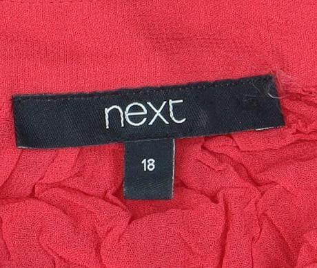 Next Women's Red Long Sleeve Blouse Size 18