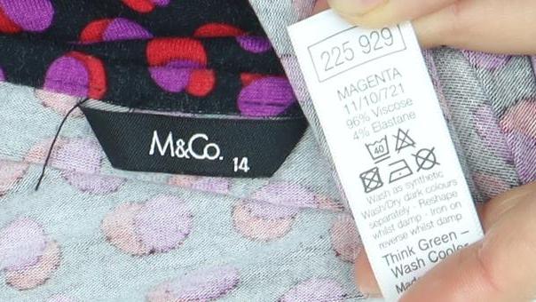 Marks & Spencer Women's Multicoloured V-Neck T-Shirt, Size 12