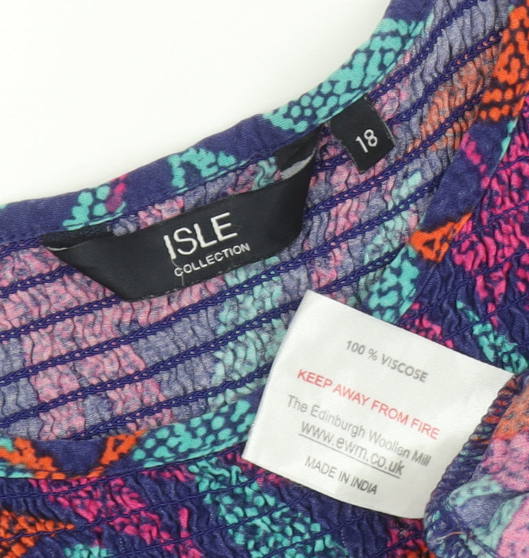 Isle Collection Women's Multicoloured Dress Size 18