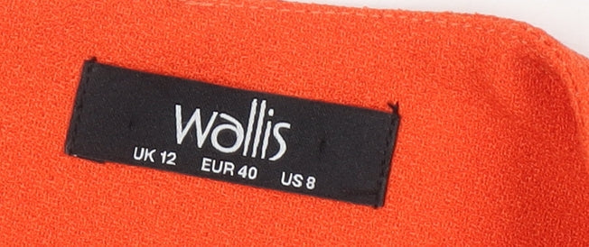 Wallis Women's Orange Shift Dress, Size 12, Casual Summer