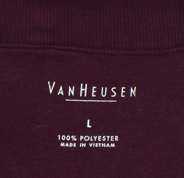Van Heusen Men's Purple Full Zip Jacket L