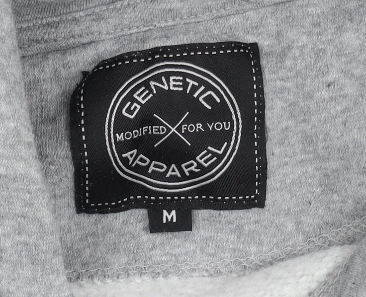 Genetic Apparel Men's Grey Hoodie M Pullover Urban