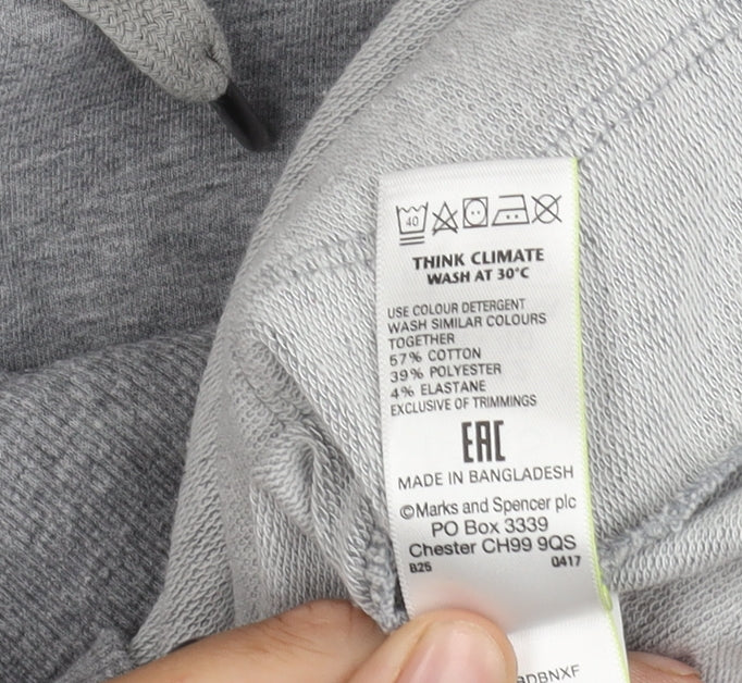 Marks & Spencer Women's Grey Cotton Jacket Size 12