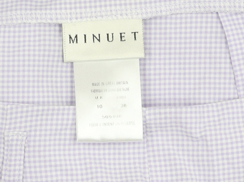 Minuet Women's Check Trousers, Size 10, Made in UK
