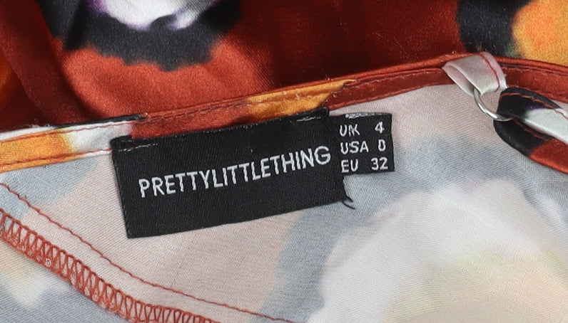 PRETTYLITTLETHING Women's Multicoloured Animal Print Dress