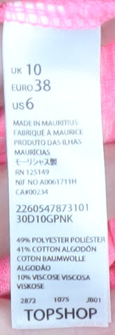 Topshop Pink Sleeveless Women’s Dress Size 10