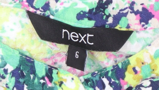 Next Women's Multicoloured Floral Blouse Size 6