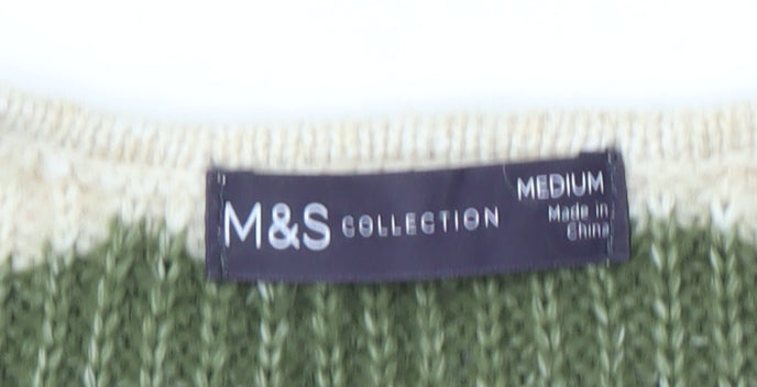 Marks & Spencer Women's Multicoloured V-Neck Jumper M