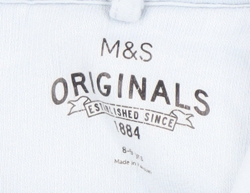 Marks & Spencer Boys Blue Surf Pullover Hoodie, Size 8 Years