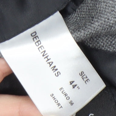 Debenhams Men's Grey Wool Blazer Size 44S