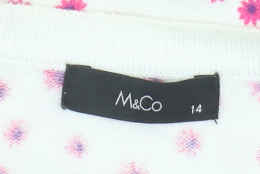 M&Co Women’s Pink Cardigan - Size 14