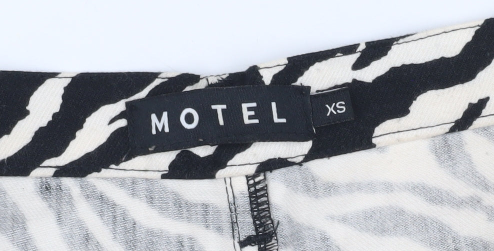 Motel Women's Flared Animal Print Trousers XS