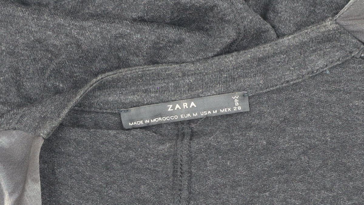 Zara Women's Black Open Front Cardigan Size M