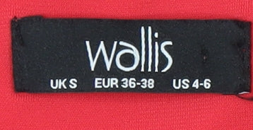 Wallis Women's Red Floral Cape Sleeve Top