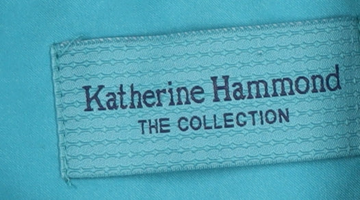Katherine Hammond Women's Blue Hooded Jacket Size 8