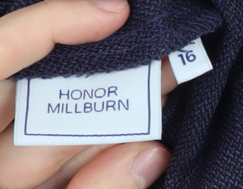 Honor Millburn Women's Blue Regular Fit Trousers