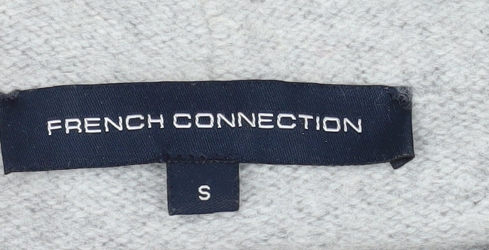 French Connection Women's Grey Mock Neck Jumper, Size S