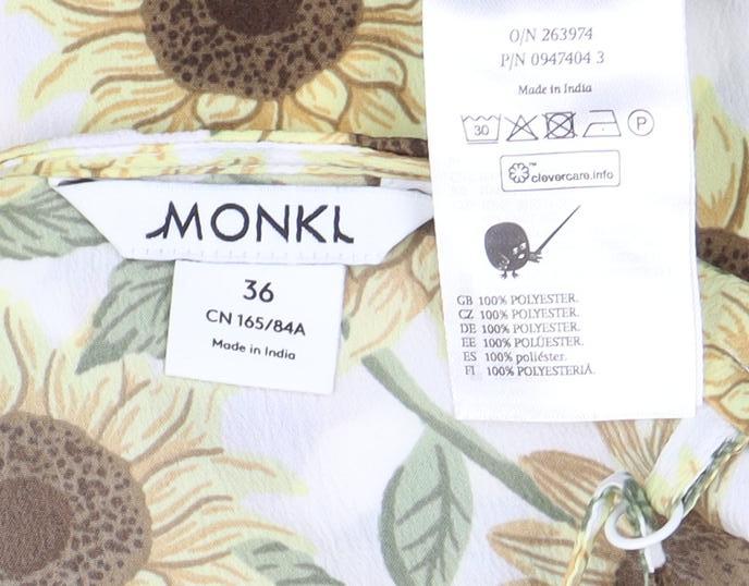 Monki Women's Multicoloured Floral Dress Size 8