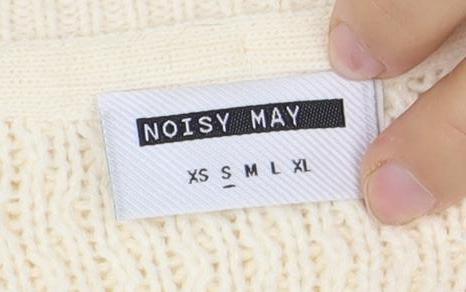 Noisy May Women's Ivory V-Neck Pullover Jumper
