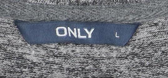 Only Women's Grey Long Sleeve Jersey T-Shirt - Size L