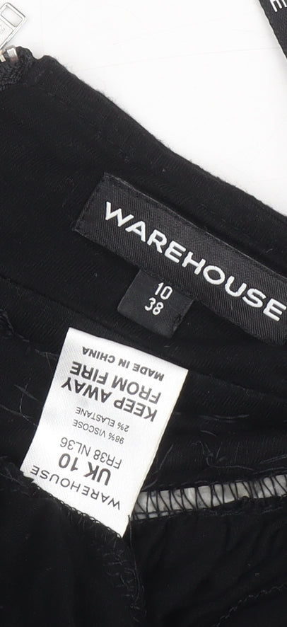 Warehouse Black Sleeveless Dress Women Size 10