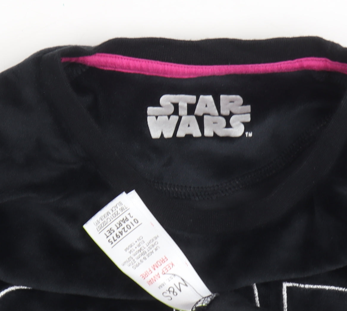 Marks & Spencer Girls Black Star Wars Velour Sweatshirt M