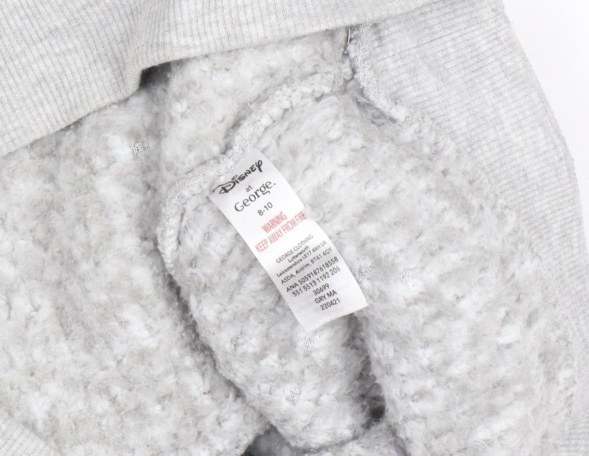 George Disney Girls Grey Fleece Robe 8-10 Years