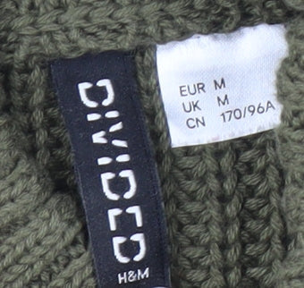 H&M Divided Women's Green M Pullover Jumper High Neck